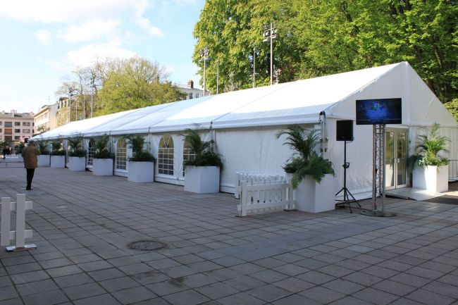 Location d'une tente pour l'inauguration de Normandie Impressionniste à Rouen